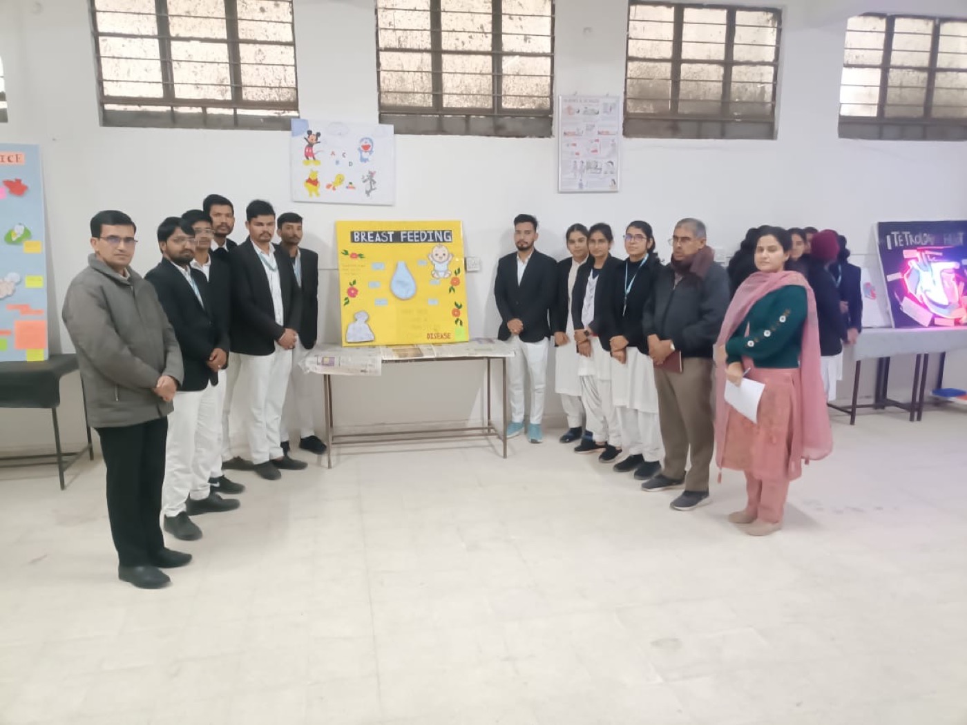 Nursing students and faculty at MGGC Sikar