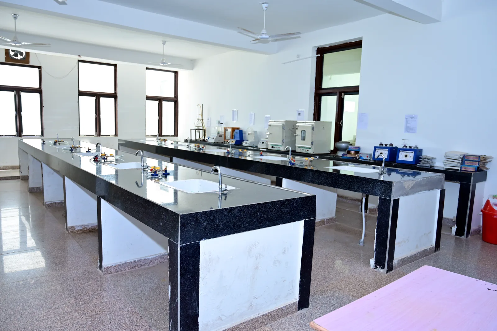 Prepared practical laboratory facility at MGGC Sikar