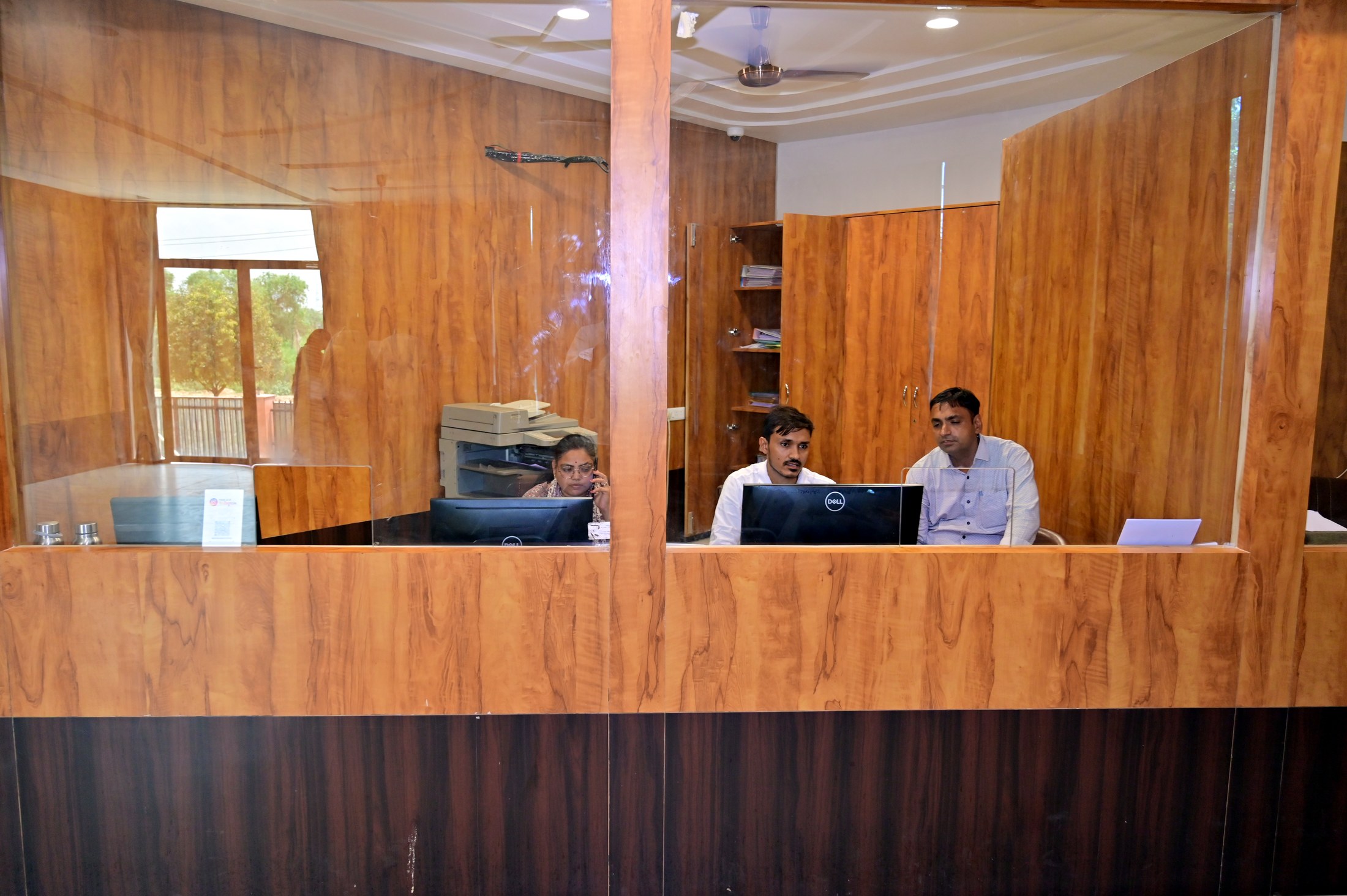 Student reception and support desk at MGGC Sikar